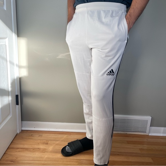 Men’s Light White Crème Adidas Performance Joggers - Picture 1 of 3